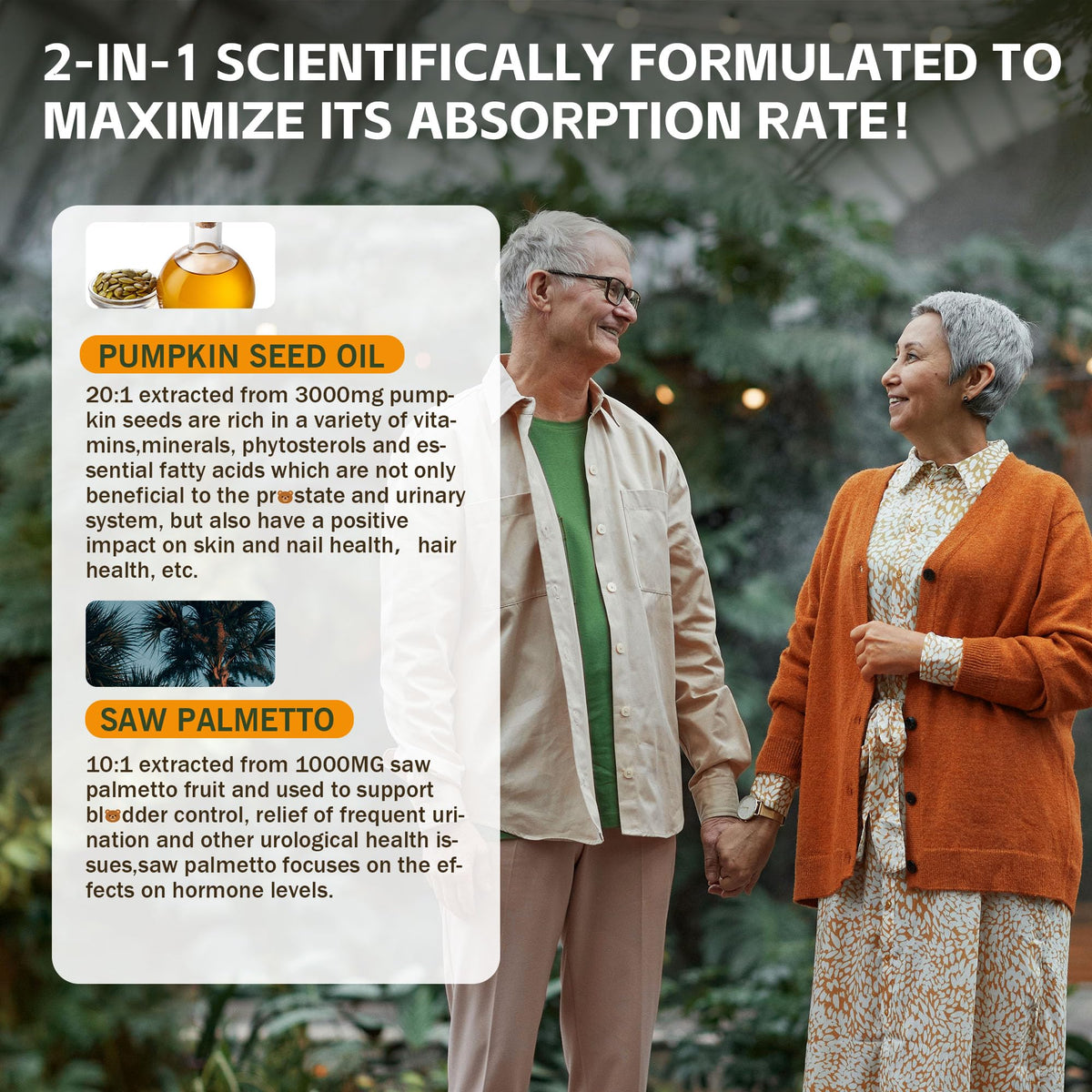 2-in-1 scientifically formulated to maximize itsabsorption rate