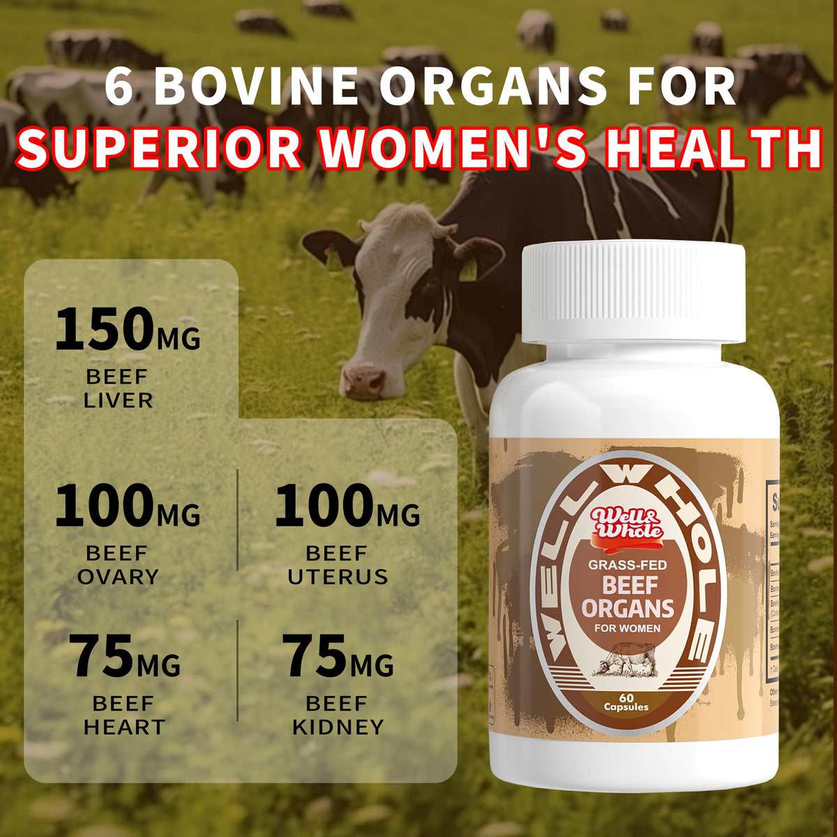 6 bovine organs for superior women's health