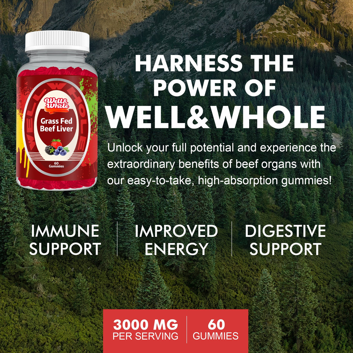 grass fed beef liver gummies